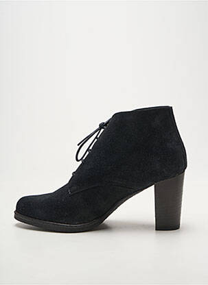 Botine/ghete toc pătrat toc de 7 la 9 cm negru MYMA femeie