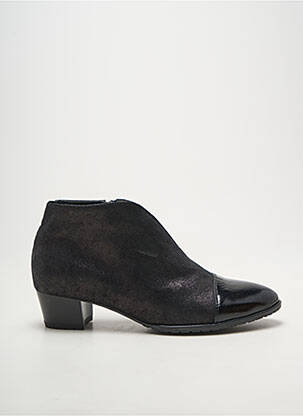 Botine/ghete material neted toc de 4 la 6 cm negru ARA femeie