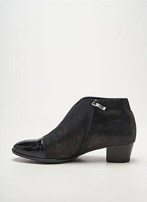 Botine/ghete material neted toc de 4 la 6 cm negru ARA femeie