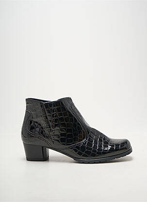 Botine/ghete material neted toc de 4 la 6 cm negru JENNY femeie