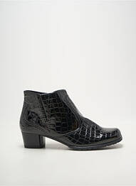 Botine/ghete toc pătrat toc de 4 la 6 cm negru JENNY femeie