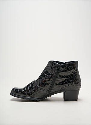 Botine/ghete material neted toc de 4 la 6 cm negru JENNY femeie