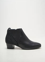 Botine/ghete țesătură satinată toc de 4 la 6 cm negru ARA femeie
