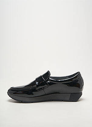 Mocasini material neted toc plat până la 3 cm negru MYMA femeie