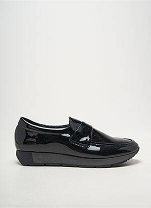 Mocasini material neted toc plat până la 3 cm negru MYMA femeie