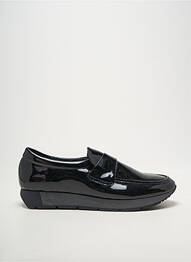 Mocasini material neted toc plat până la 3 cm negru MYMA femeie