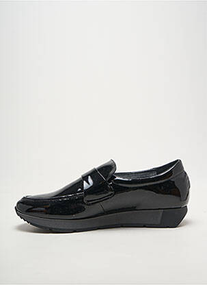 Mocasini material neted toc plat până la 3 cm negru MYMA femeie