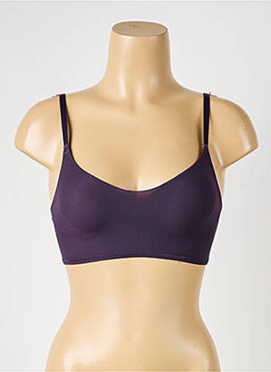 Sutien efect material satinat sutiene violet SLOGGI femeie