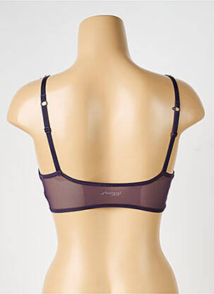 Sutien efect material satinat sutiene violet SLOGGI femeie