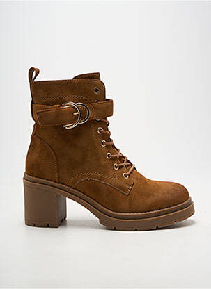 Botine/ghete toc pătrat toc de 7 la 9 cm maro ERYNN femeie