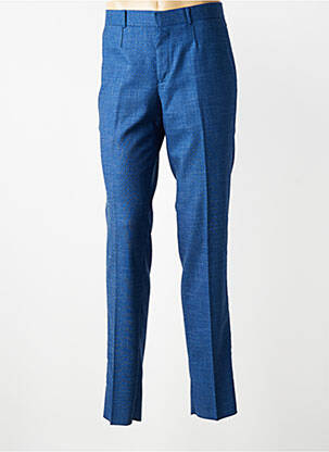 Pantalon slim țesătură melanj mărime normală albastru IZAC bărbat