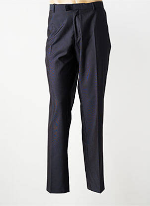 Pantalon drept țesătură poplin mărime normală albastru THOMAS GOODWIN bărbat