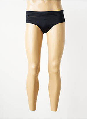 Slip de baie efect material satinat negru EMINENCE bărbat