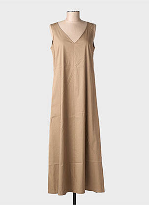 Rochie lungă fără mâneci fără mâneci maro ROBE LEGERE BY VERA MONT femeie