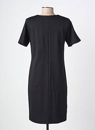 Rochie midi închidere cu fermoar la spate mâneci scurte negru PAUL BRIAL femeie