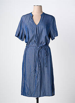 Rochie midi mâneci scurte mâneci scurte albastru GRIFFON femeie