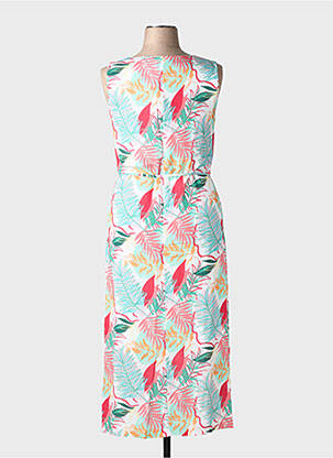 Rochie lungă țesătură crep fără mâneci alb GRIFFON femeie