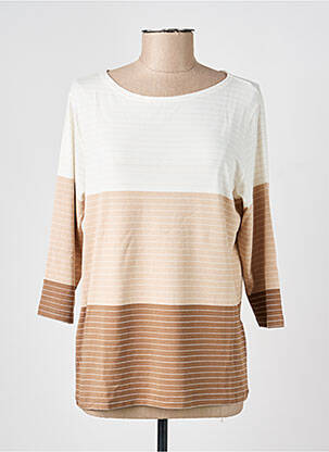 Tricou mâneci 3/4 mâneci 3/4 bej I.ODENA femeie