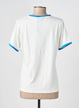 Tricou guler în v mâneci scurte albastru GUY DUBOUIS femeie