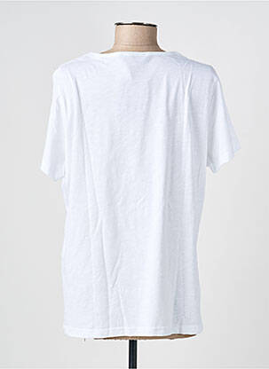 Tricou croială dreaptă mâneci scurte alb I.ODENA femeie