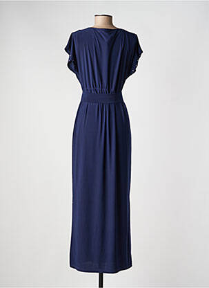 Rochie midi mâneci scurte mâneci scurte albastru ARONA femeie