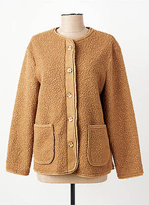 Jachete casual guler rotund maro JULIE GUERLANDE femeie