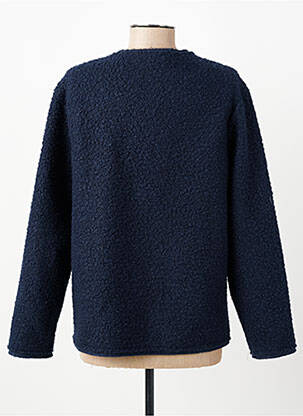 Jachete casual guler rotund albastru JULIE GUERLANDE femeie