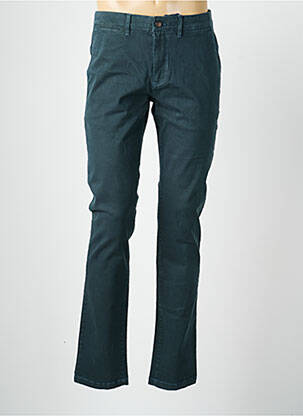 Pantalon chino țesătură poplin mărime normală verde CAMBRIDGE bărbat