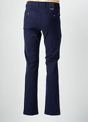 Pantalon chino țesătură poplin mărime normală albastru CAMBRIDGE bărbat
