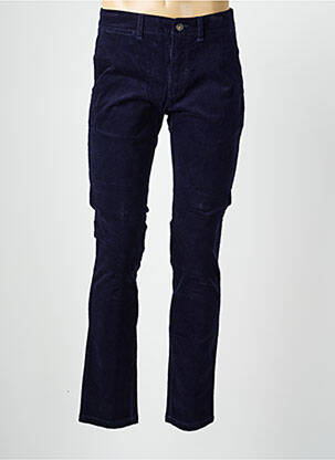 Pantalon chino elasticitate mărime normală albastru CAMBRIDGE bărbat