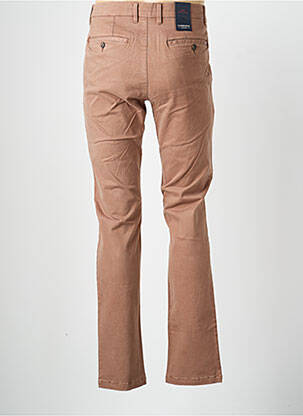 Pantalon chino țesătură poplin mărime normală maro CAMBRIDGE bărbat