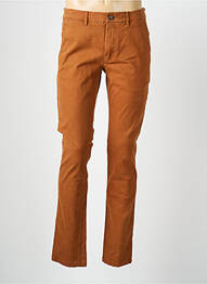 Pantalon chino țesătură poplin mărime normală galben CAMBRIDGE bărbat