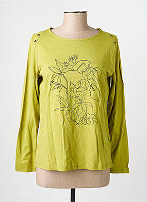 Tricou mâneci lungi mâneci lungi verde JULIE GUERLANDE femeie
