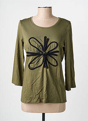 Tricou mâneci 3/4 mâneci 3/4 verde JULIE GUERLANDE femeie