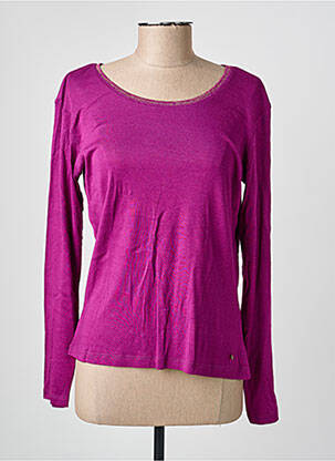 Tricou mâneci lungi mâneci lungi violet C'EST BEAU LA VIE femeie