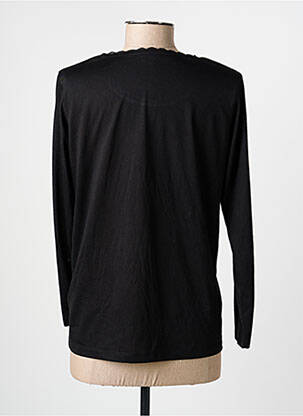Tricou mâneci lungi mâneci lungi negru C'EST BEAU LA VIE femeie