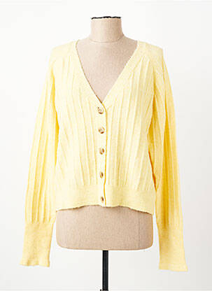 Vestă cu mâneci lungi elasticitate galben C'EST BEAU LA VIE femeie