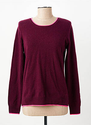 Pulover croială cambrată mâneci lungi violet JULIE GUERLANDE femeie