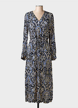 Rochie lungă mâneci lungi mâneci lungi negru JULIE GUERLANDE femeie