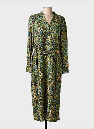 Rochie lungă mâneci lungi mâneci lungi verde JULIE GUERLANDE femeie