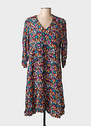Rochie midi mâneci 3/4 mâneci 3/4 negru C'EST BEAU LA VIE femeie