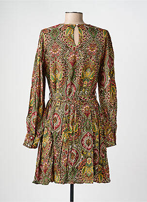Rochie scurtă mâneci lungi mâneci lungi verde C'EST BEAU LA VIE femeie