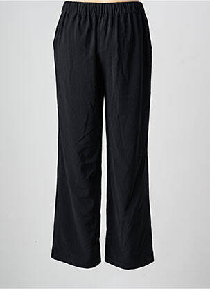 Pantalon larg țesătură crep mărime normală negru C'EST BEAU LA VIE femeie