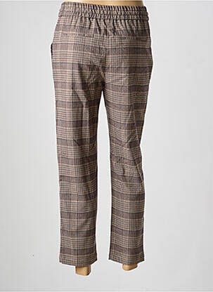 Pantalon 7/8 talie elastică mărime normală maro C'EST BEAU LA VIE femeie