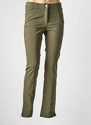 Pantalon drept elasticitate mărime normală verde JULIE GUERLANDE femeie