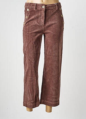 Pantalon 7/8 elasticitate mărime normală maro C'EST BEAU LA VIE femeie