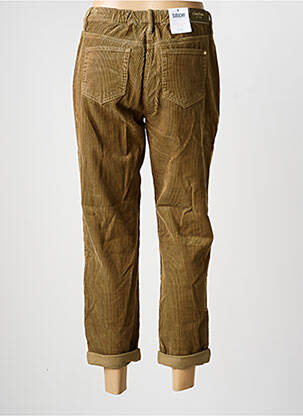 Pantalon 7/8 închidere cu fermoar sub clapetă cu nasturi mărime normală verde închis C'EST BEAU LA VIE femeie
