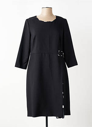 Rochie midi mâneci 3/4 mâneci 3/4 negru FRANCE RIVOIRE femeie