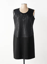 Rochie midi fără mâneci fără mâneci negru GEVANA femeie