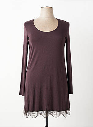 Jupon/fond de rochie broderie maro MADO ET LES AUTRES femeie